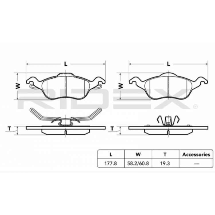 Ford Focus 1 1998-2004 Me98Aj 2K021 Aj Ön Balata