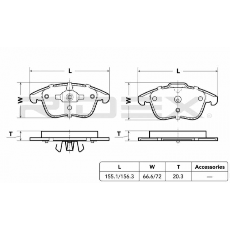 Ford Mondeo 2010- Me6G9J 2K021 Ab  Ön Balata
