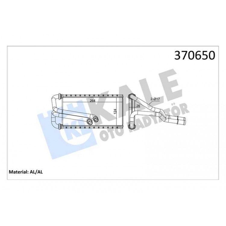 Ford Focus 4 2019- Jx6A 18B539 Aa Kalorifer Radyatörü