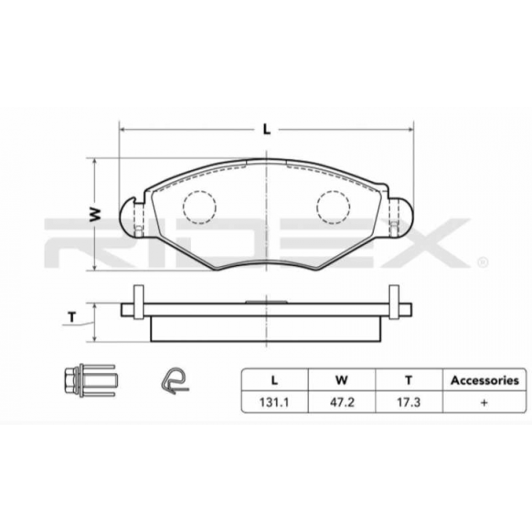 Peugeot 206 1998-2011 1682320480 Ön Balata
